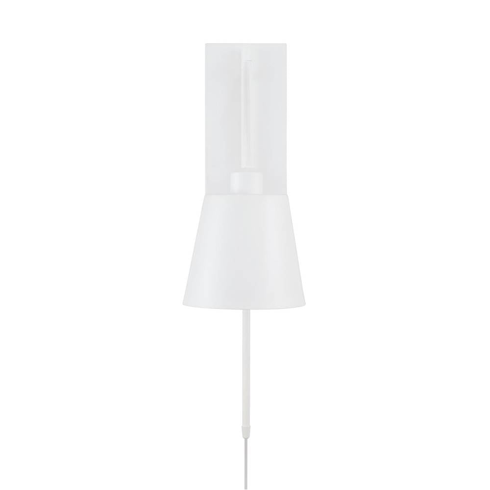 Capital Lighting 651311WE Matte White 6.75''w X 24.50''h 1-light Modern Metal Sconce In White Image 4