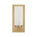 Capital Lighting 651711AD Aged Brass 5''w X 11''h 1-light Cylindrical Sconce In Aged Brass With Faux Alabaster Glass Image 5