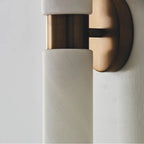 Capital Lighting 651721AD Aged Brass 5''w X 20.50''h 2-light Cylindrical Linear Bath Bar Sconce In Aged Brass With Faux Alabaster Glass Image 8
