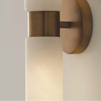 Capital Lighting 651721AD Aged Brass 5''w X 20.50''h 2-light Cylindrical Linear Bath Bar Sconce In Aged Brass With Faux Alabaster Glass Image 9