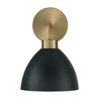 Capital Lighting 652011AB Aged Brass,Black 7.50''w X 11''h 1-light Sconce In Aged Brass And Black Image 4