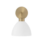 Capital Lighting 652011AW Aged Brass,White 7.50''w X 11''h 1-light Sconce In Aged Brass And White Image 4
