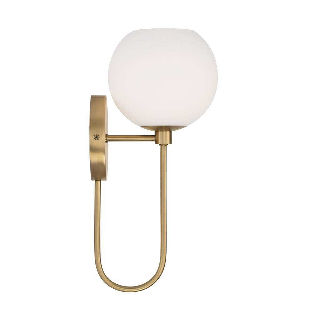 Capital Lighting 652111AD-548 Aged Brass 6.50''w X 15.25''h 1-light Circular Globe Sconce In Aged Brass Image 3