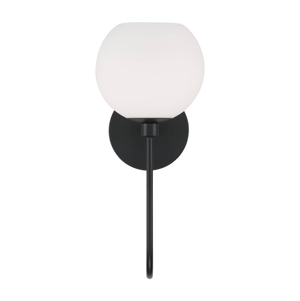 Capital Lighting 652111MB-548 Matte Black 6.50''w X 15.25''h 1-light Circular Globe Sconce In Matte Black Image 4