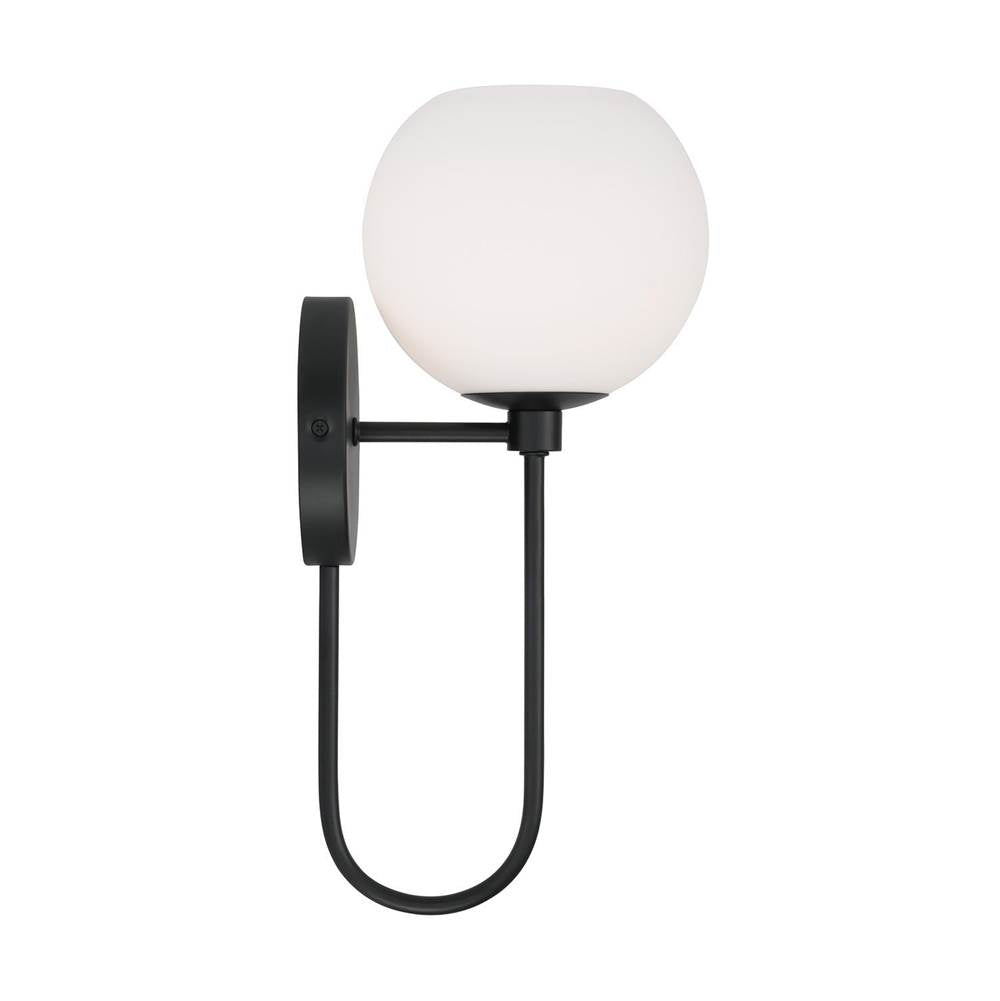 Capital Lighting 652111MB-548 Matte Black 6.50''w X 15.25''h 1-light Circular Globe Sconce In Matte Black Image 3