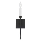 Capital Lighting 652311BI Black Iron 5''w X 16.25''h 1-light Sconce In Black Iron With Interchangeable White Or Black Iron Candle Sleeve Image 5
