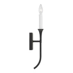 Capital Lighting 652311BI Black Iron 5''w X 16.25''h 1-light Sconce In Black Iron With Interchangeable White Or Black Iron Candle Sleeve Image 4