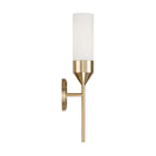 Capital Lighting 652411MA Matte Brass 5''w X 19.75''h 1-light Cylindrical Sconce In Matte Brass With Soft White Glass Image 3