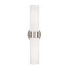 Capital Lighting 652621BN Brushed Nickel 5''w X 20.50''h 2-light Dual Linear Sconce Bath Bar In Brushed Nickel With Soft White Glass Image 4