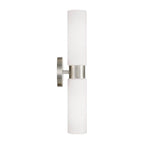 Capital Lighting 652621BN Brushed Nickel 5''w X 20.50''h 2-light Dual Linear Sconce Bath Bar In Brushed Nickel With Soft White Glass Image 3
