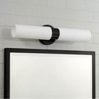 Capital Lighting 652621MB Matte Black 5''w X 20.50''h 2-light Dual Linear Sconce Bath Bar In Matte Black With Soft White Glass Image 6