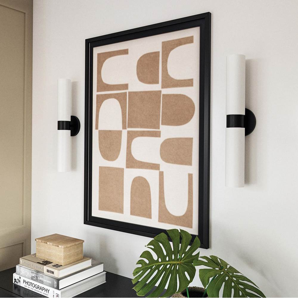 Capital Lighting Theo 5''w X 20.50''h 2-light Dual Linear Sconce Bath Bar In Aged Brass With Soft White Glass