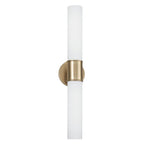 Capital Lighting 653221MA Matte Brass 25.25''w X 5''h 2-light Dual Sconce In Matte Brass With Soft White Glass Image 1