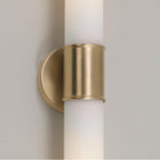 Capital Lighting 653221MA Matte Brass 25.25''w X 5''h 2-light Dual Sconce In Matte Brass With Soft White Glass Image 4