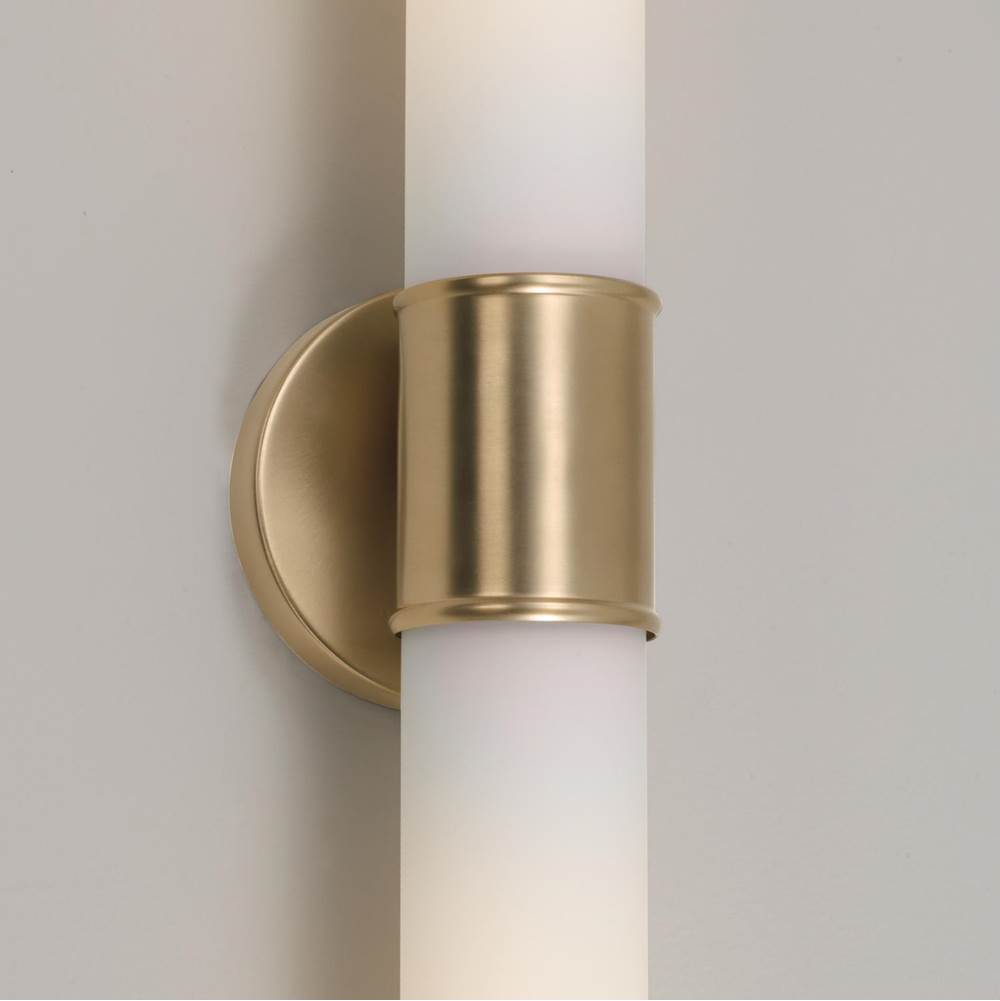 Capital Lighting 653221MA Matte Brass 25.25''w X 5''h 2-light Dual Sconce In Matte Brass With Soft White Glass Image 4