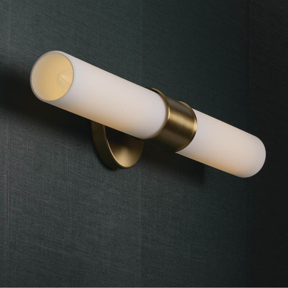 Capital Lighting 653221MA Matte Brass 25.25''w X 5''h 2-light Dual Sconce In Matte Brass With Soft White Glass Image 6