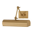 Capital Lighting 653711AD Aged Brass 4''h X 16''w Adjustable Pivoting Picture Light Wall Sconce In Aged Brass With Optional Plug-in And Cord Cover Image 1