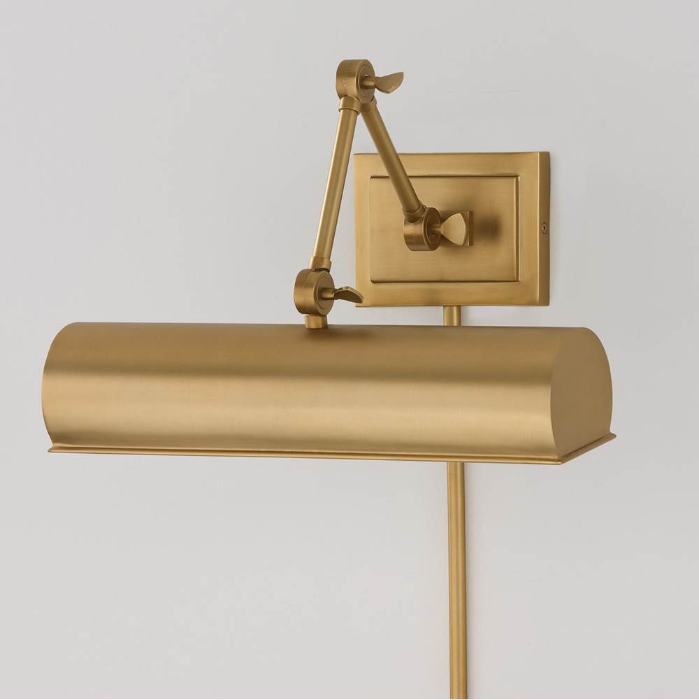 Capital Lighting 653711AD Aged Brass 4''h X 16''w Adjustable Pivoting Picture Light Wall Sconce In Aged Brass With Optional Plug-in And Cord Cover Image 2