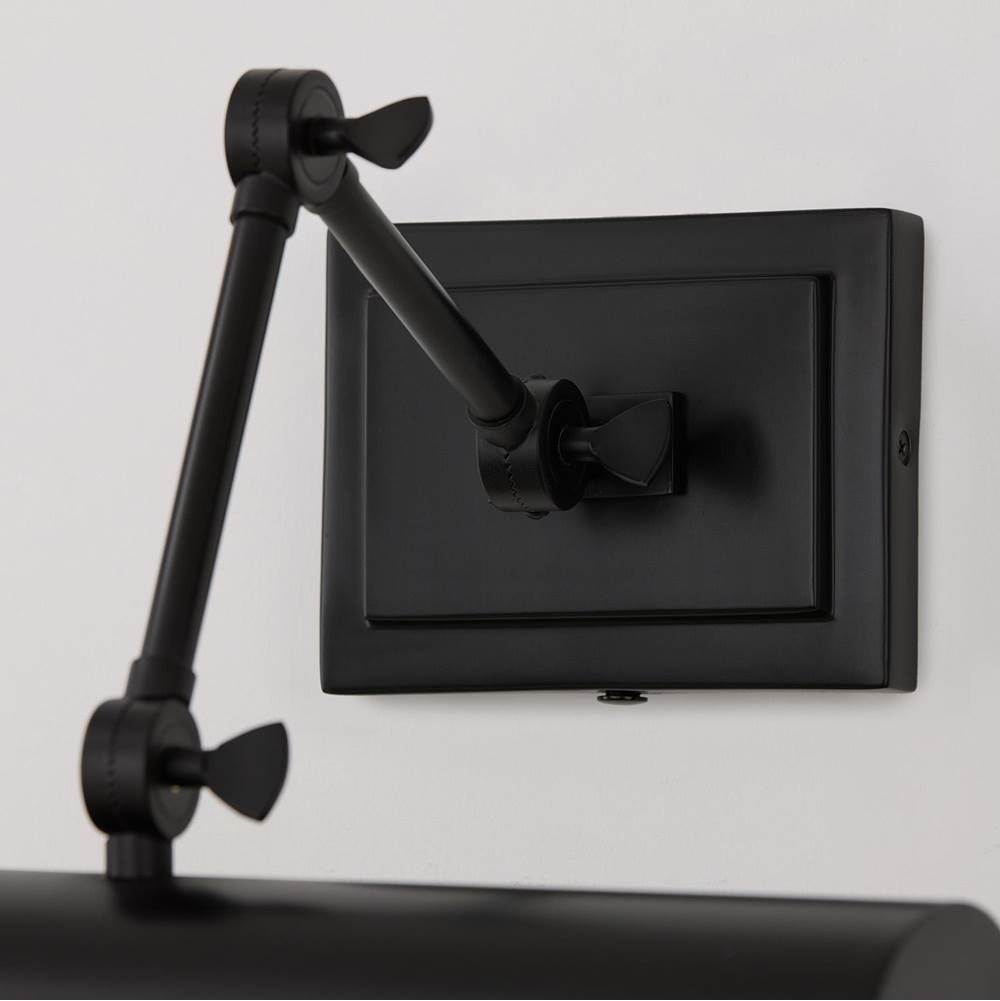 Capital Lighting 653711MB Matte Black 5''h X 16''w Adjustable Pivoting Picture Light Wall Sconce In Matte Black With Optional Plug-in And Cord Cover Image 5