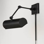 Capital Lighting 653711MB Matte Black 5''h X 16''w Adjustable Pivoting Picture Light Wall Sconce In Matte Black With Optional Plug-in And Cord Cover Image 3