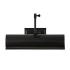 Capital Lighting 653711MB Matte Black 5''h X 16''w Adjustable Pivoting Picture Light Wall Sconce In Matte Black With Optional Plug-in And Cord Cover Image 4