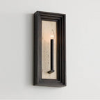 Capital Lighting 654011EB Espresso Stain,Black 8.5'' W X 20'' H 1-light Candle Sconce In Matte Black And Handcrafted Mango Wood In Espresso Stain Image 5