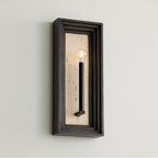 Capital Lighting 654011EB Espresso Stain,Black 8.5'' W X 20'' H 1-light Candle Sconce In Matte Black And Handcrafted Mango Wood In Espresso Stain Image 3