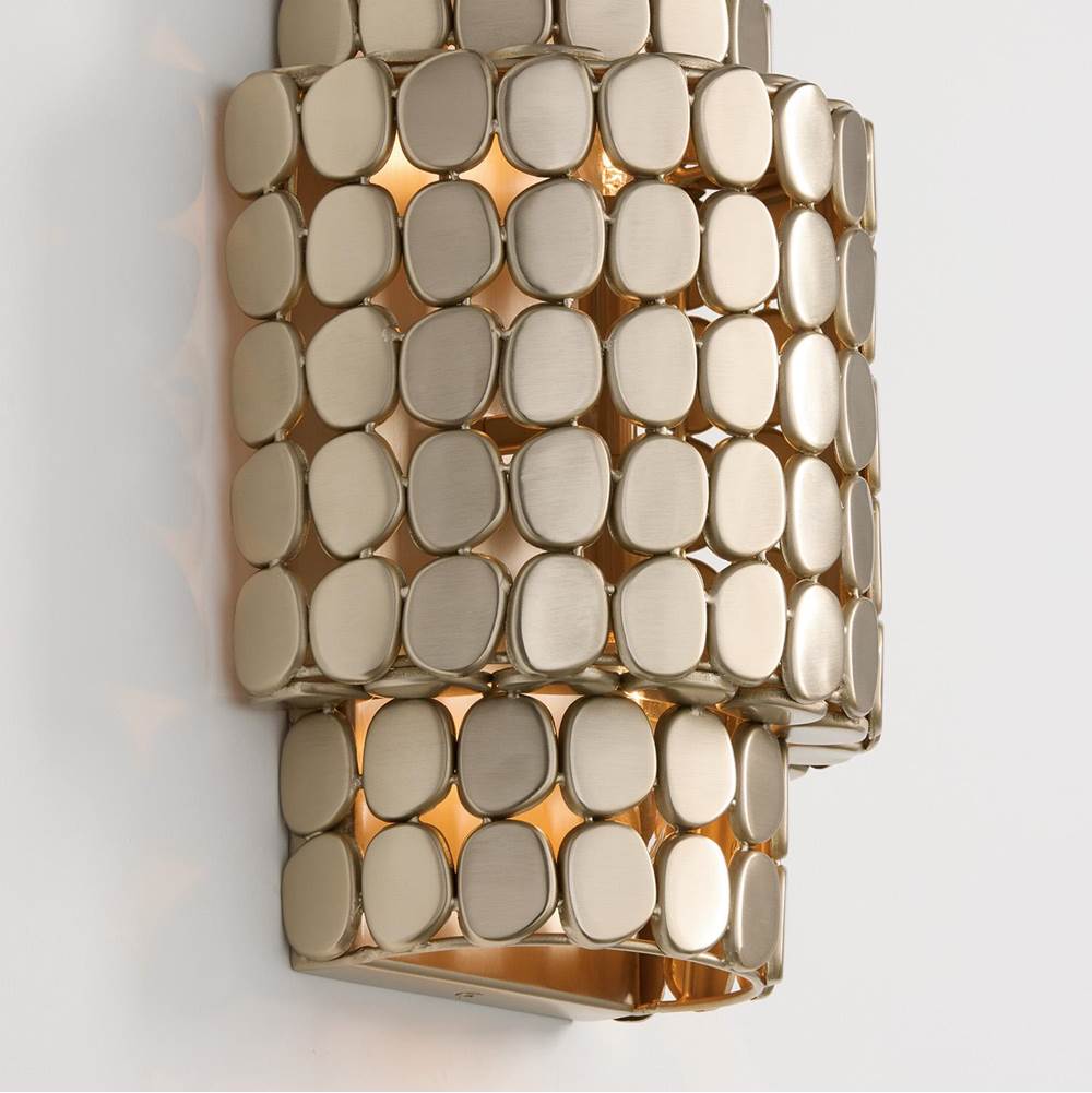 Capital Lighting 654121HB Champagne Brass 10.25'' W X 14.75'' H Flush Mount Medallion Wall Sconce In Champagne Brass Image 4