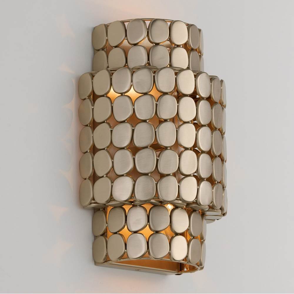 Capital Lighting Eliana 10.25'' W X 14.75'' H Flush Mount Medallion Wall Sconce In Dark Brass