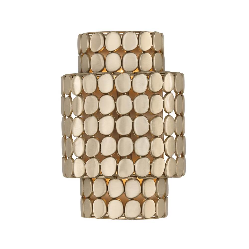 Capital Lighting 654121HB Champagne Brass 10.25'' W X 14.75'' H Flush Mount Medallion Wall Sconce In Champagne Brass Image 3