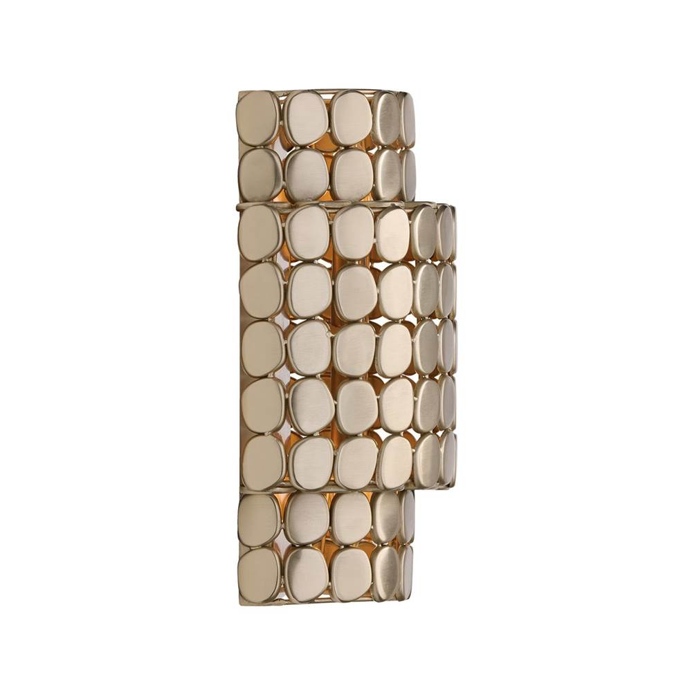 Capital Lighting 654121HB Champagne Brass 10.25'' W X 14.75'' H Flush Mount Medallion Wall Sconce In Champagne Brass Image 2