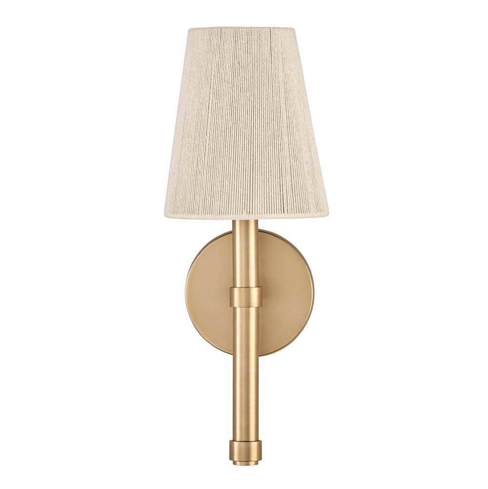 Capital Lighting 654511MA Matte Brass 5'' W X 14'' H 1-light Wallchiere Sconce In Matte Brass With Tapered Bleached Natural Rope Shade Image 3