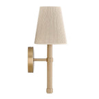 Capital Lighting 654511MA Matte Brass 5'' W X 14'' H 1-light Wallchiere Sconce In Matte Brass With Tapered Bleached Natural Rope Shade Image 2