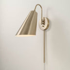 Capital Lighting 654911MA Matte Brass 12.75'' H X 6.75'' W 1-light Modern Swing Arm Sconce In Matte Brass With Painted White Interior Image 2