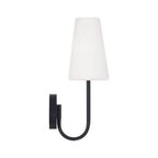 Capital Lighting 655211MB-550 Matte Black 5.75'' W X 17.25'' H 1-light Armed Sconce In Matte Black With Tapered Soft White Glass Image 3