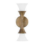 Capital Lighting 655721ML Mystic Luster 5'' W X 15'' H 2-light Sconce In Mystic Luster With Soft White Glass Image 3
