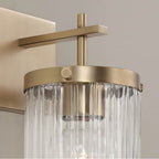 Capital Lighting 656211AD-555 Aged Brass 5.5'' W X 10.75'' H 1-light Sconce In Aged Brass With Clear Beveled Fluted Glass Image 4