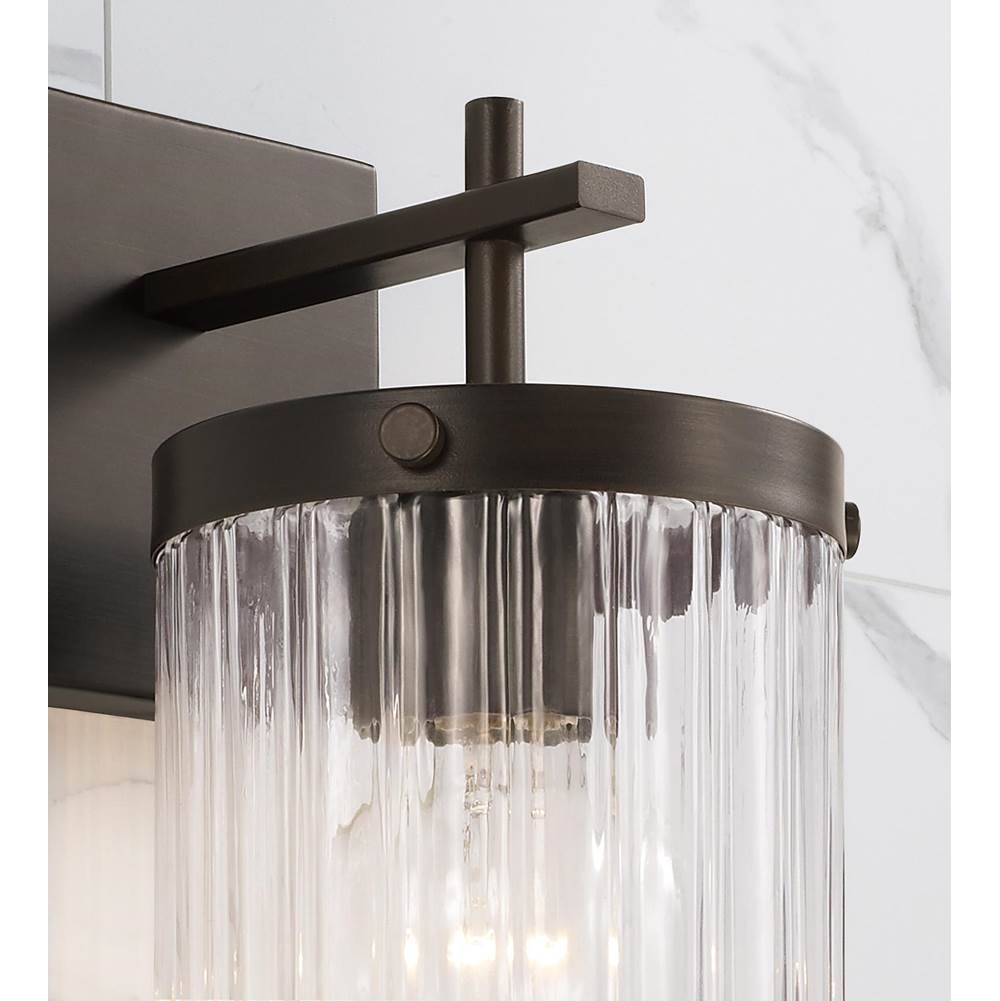 Capital Lighting 656211OR-555 Oil Rubbed Bronze 5.5'' W X 10.75'' H 1-light Sconce In Oil Rubbed Bronze With Clear Beveled Fluted Glass Image 3
