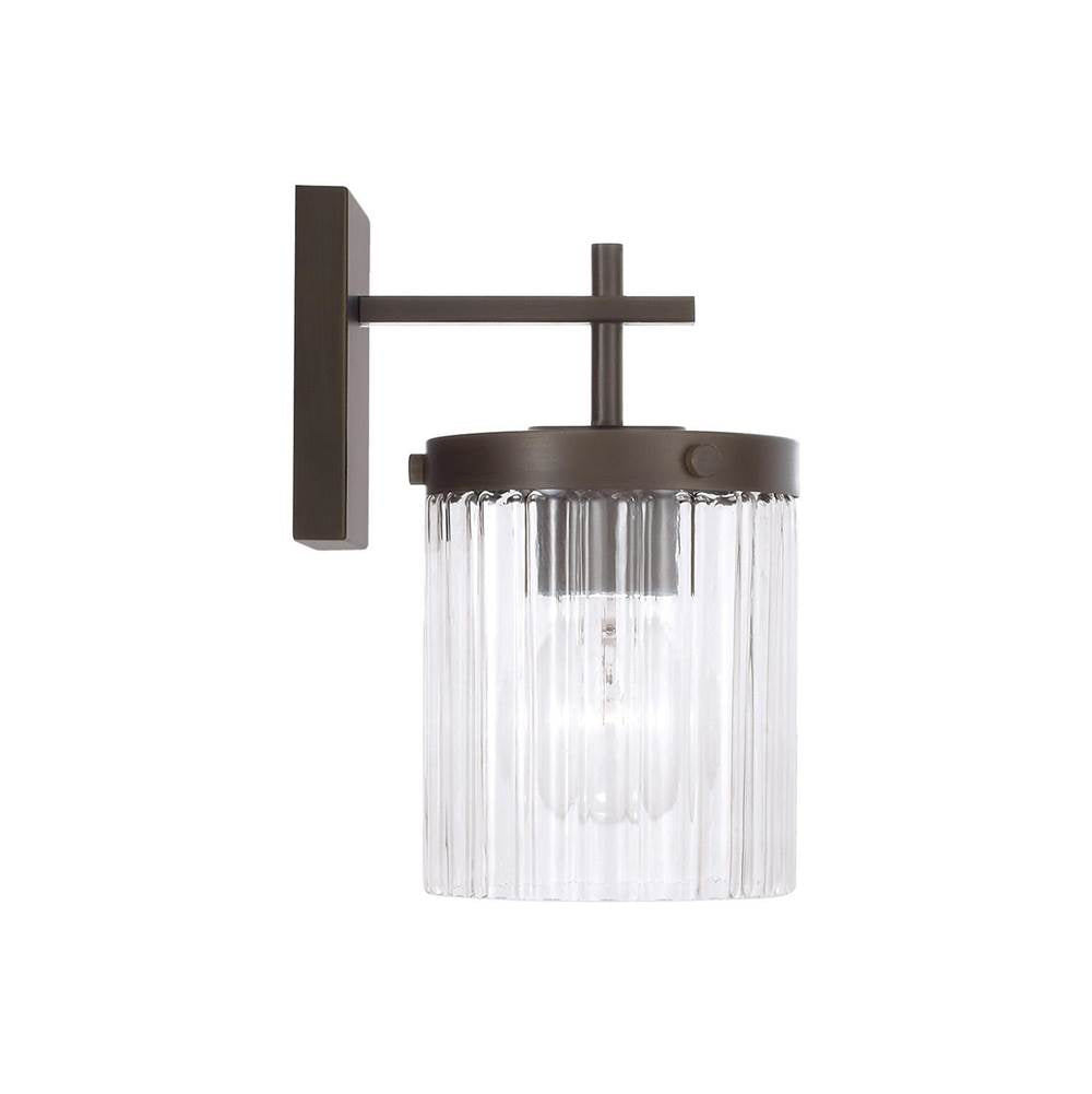 Capital Lighting 656211OR-555 Oil Rubbed Bronze 5.5'' W X 10.75'' H 1-light Sconce In Oil Rubbed Bronze With Clear Beveled Fluted Glass Image 4