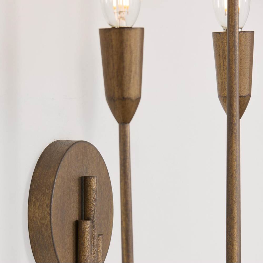 Capital Lighting 656831MZ Mystic Bronze 10.25'' W X 21'' H 3-light Candle Sconce In Mystic Bronze Image 4