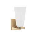 Capital Lighting 656911MA-556 Matte Brass 4.75'' W X 9'' H 1-light Sconce In Matte Brass With Faux Alabaster Glass Image 1