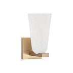 Capital Lighting 656911MA-556 Matte Brass 4.75'' W X 9'' H 1-light Sconce In Matte Brass With Faux Alabaster Glass Image 1