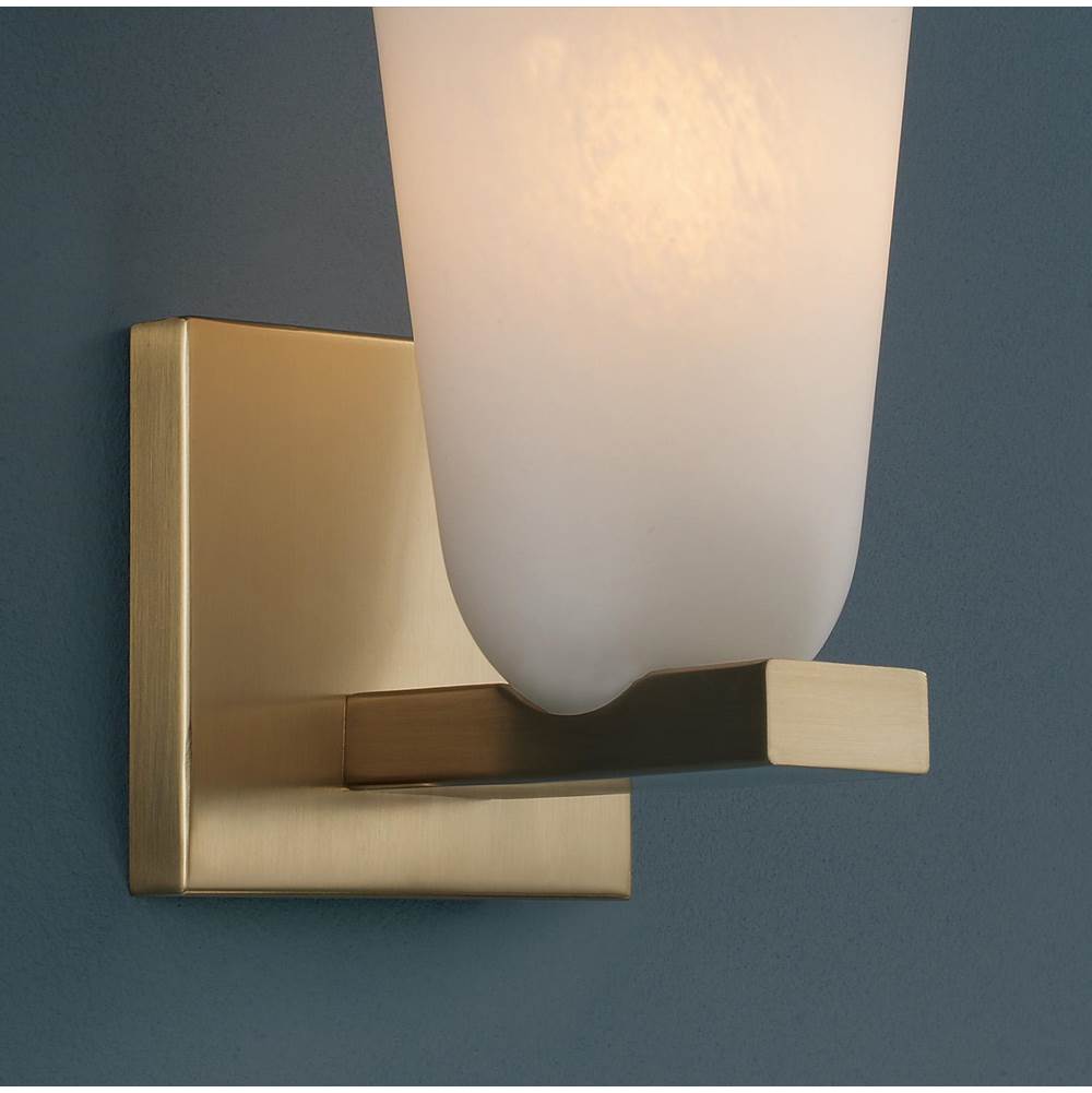 Capital Lighting 656911MA-556 Matte Brass 4.75'' W X 9'' H 1-light Sconce In Matte Brass With Faux Alabaster Glass Image 3