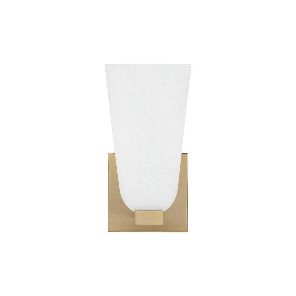 Capital Lighting 656911MA-556 Matte Brass 4.75'' W X 9'' H 1-light Sconce In Matte Brass With Faux Alabaster Glass Image 5