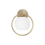 Capital Lighting 657411MA-559 Matte Brass 9.5'' W X 12'' H 1-light Circle Sconce In Matte Brass With Soft White Glass Image 3