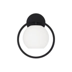 Capital Lighting 657411MB-559 Matte Black 9.5'' W X 12'' H 1-light Circle Sconce In Matte Black With Soft White Glass Image 3