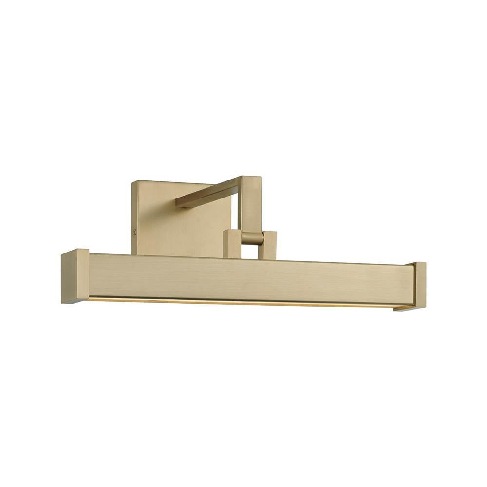 Capital Lighting 658111MA Matte Brass 16'' W X 6'' H Integrated Led Adjustable Pivoting Picture Light Wall Sconce In Matte Brass With Optional Plug-in And Cord Cover Image 1