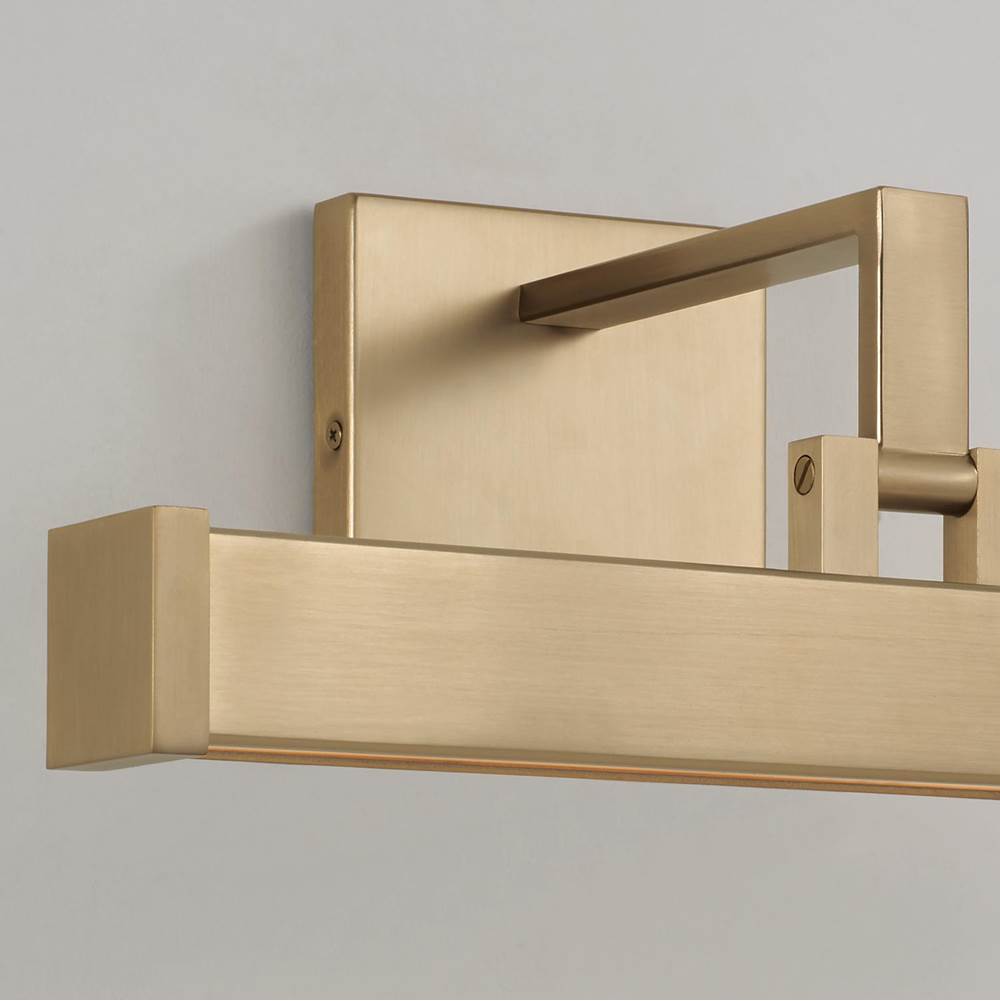 Capital Lighting 658111MA Matte Brass 16'' W X 6'' H Integrated Led Adjustable Pivoting Picture Light Wall Sconce In Matte Brass With Optional Plug-in And Cord Cover Image 6