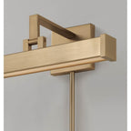 Capital Lighting 658111MA Matte Brass 16'' W X 6'' H Integrated Led Adjustable Pivoting Picture Light Wall Sconce In Matte Brass With Optional Plug-in And Cord Cover Image 4