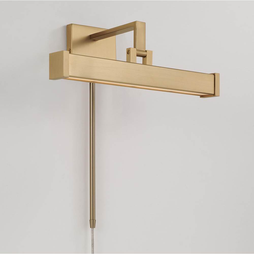 Capital Lighting 658111MA Matte Brass 16'' W X 6'' H Integrated Led Adjustable Pivoting Picture Light Wall Sconce In Matte Brass With Optional Plug-in And Cord Cover Image 5